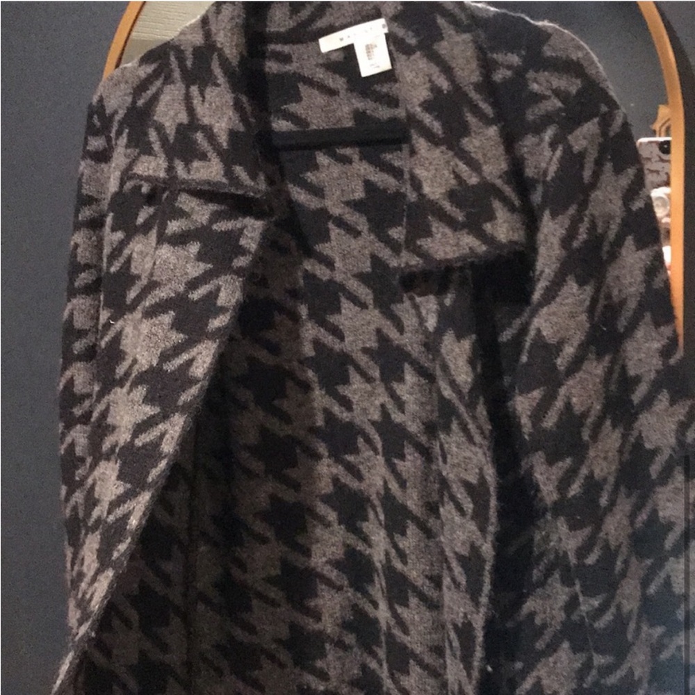 Max Studio Houndstooth Sweater - image 5